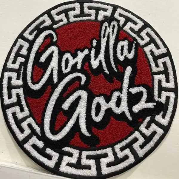 Chenille Gorilla Godz circular patch