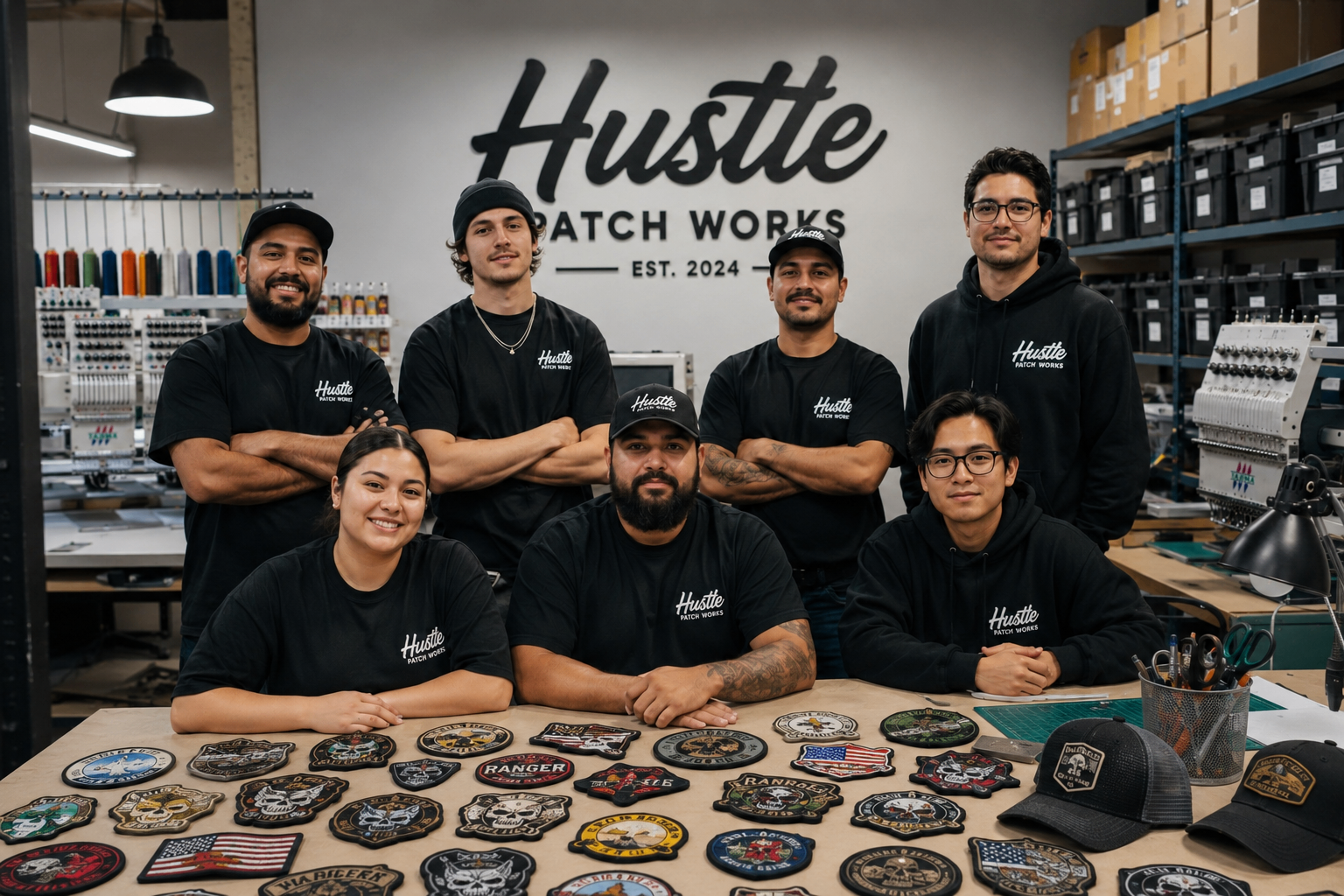 The Hustle Patch Works team